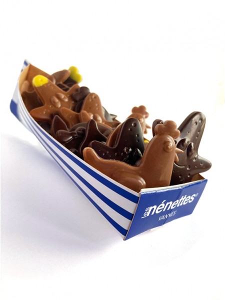 BARQUE DE CHOCOLAT LAIT ET NOIR
